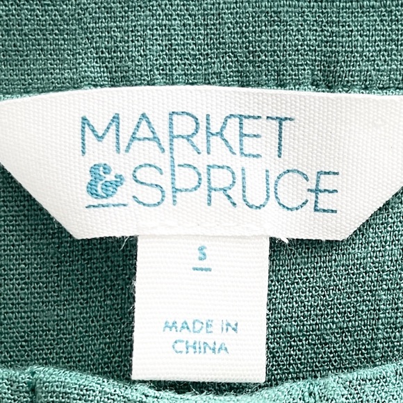 Market & Spruce SL Button Down Wide Strap Top S - Picture 8 of 10